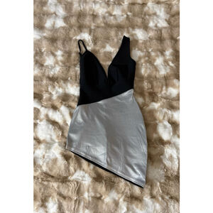 Black and silver dress